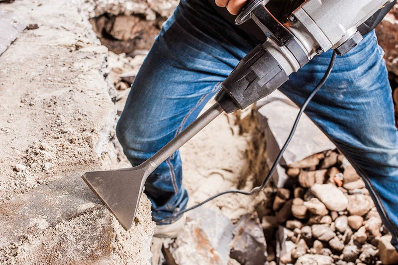 Monkey King Bar أداة إزالة البلاط MonkeyKingBar- SDS Max Bits 14"x4.5" - إزاحة Thinset مثلثية SDS MAX ومكشطة أرضية تعمل مع مثاقب SDS MAX 3/4". - Image 5